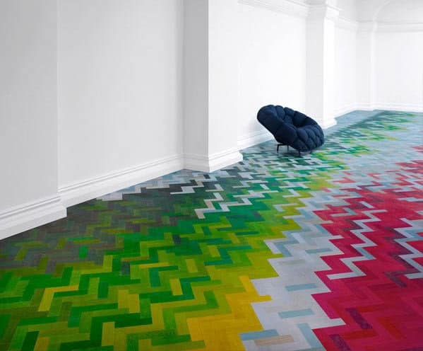 20 Colorful Floor Designs