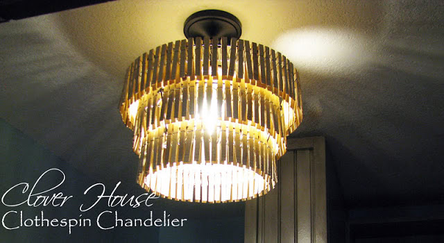 Clothespin Chandelier 12