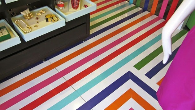 20 Colorful Floor Designs