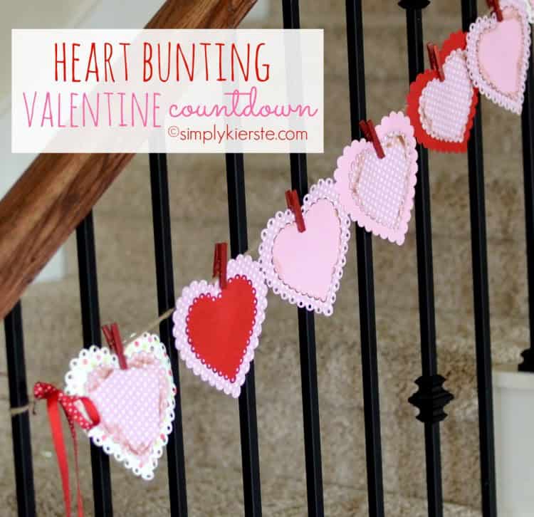 DIY Interesting Heart Bunting Countdown 13