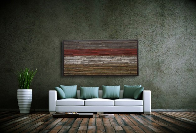 16 Magnificent Examples of Reclaimed Wood Wall Art