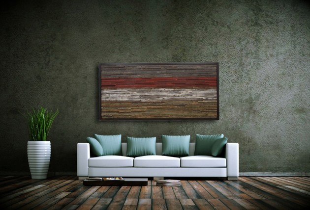 16 Magnificent Examples of Reclaimed Wood Wall Art (10)