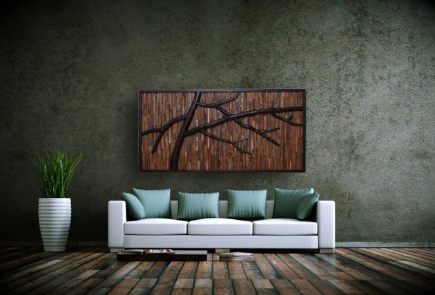 16 Magnificent Examples of Reclaimed Wood Wall Art (4)