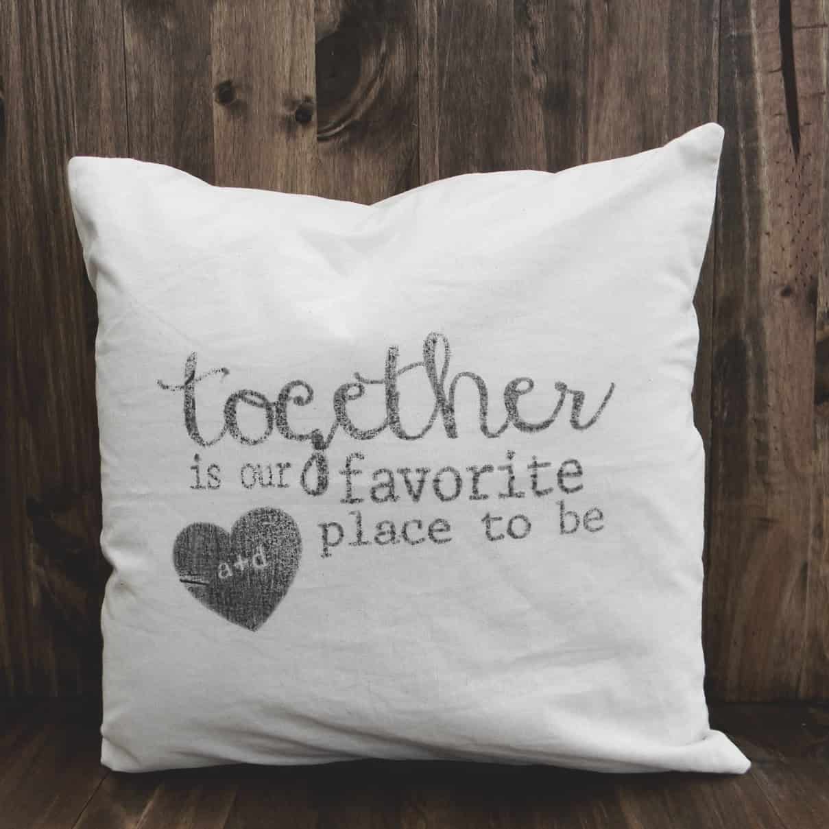 Together is Our Favorite Place To Be 17 Fascinating Handmade Valentine's Day Pillow Designs (17)