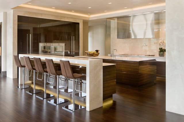 30 Elegant Contemporary Breakfast Bar Design Ideas 17