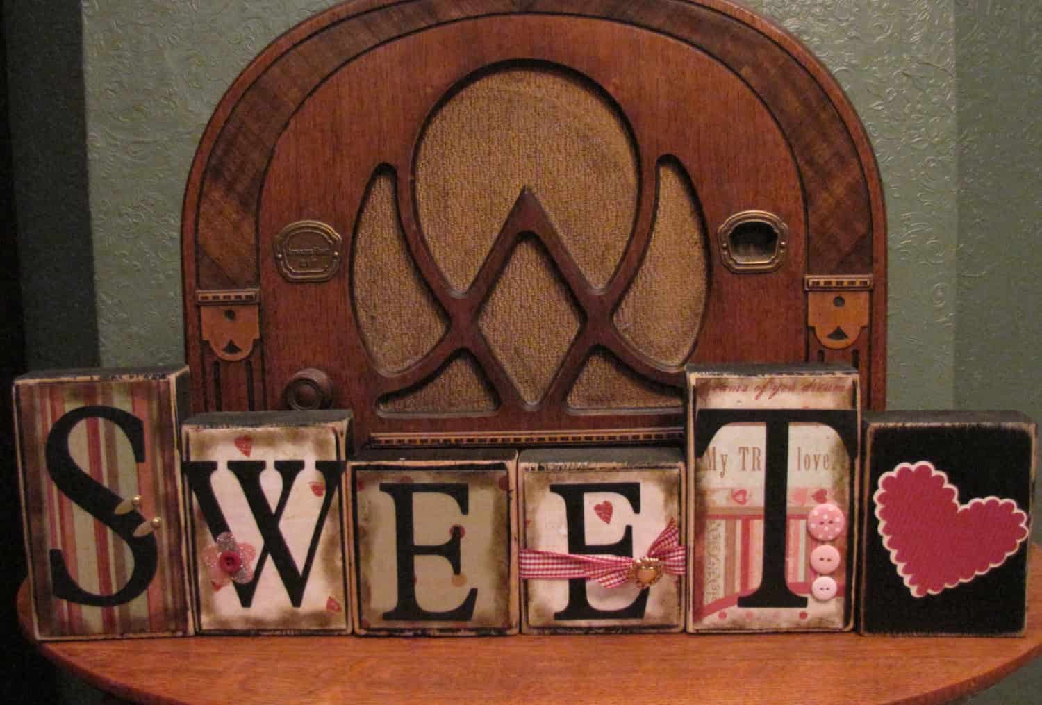 Valentine’s Blocks 18 Various Wonderful Valentine's Decorations for Your Home (17)