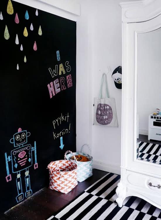 30 Fun Chalkboard Paint Ideas for Kids Room