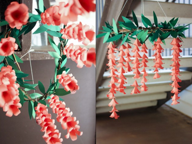 25 Creative DIY Chandeliers Made Out of Paper