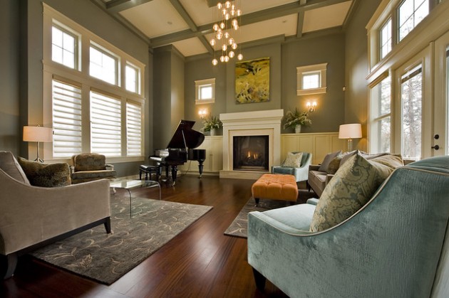 19 Creative Ways How To Decorate Living Room with Piano