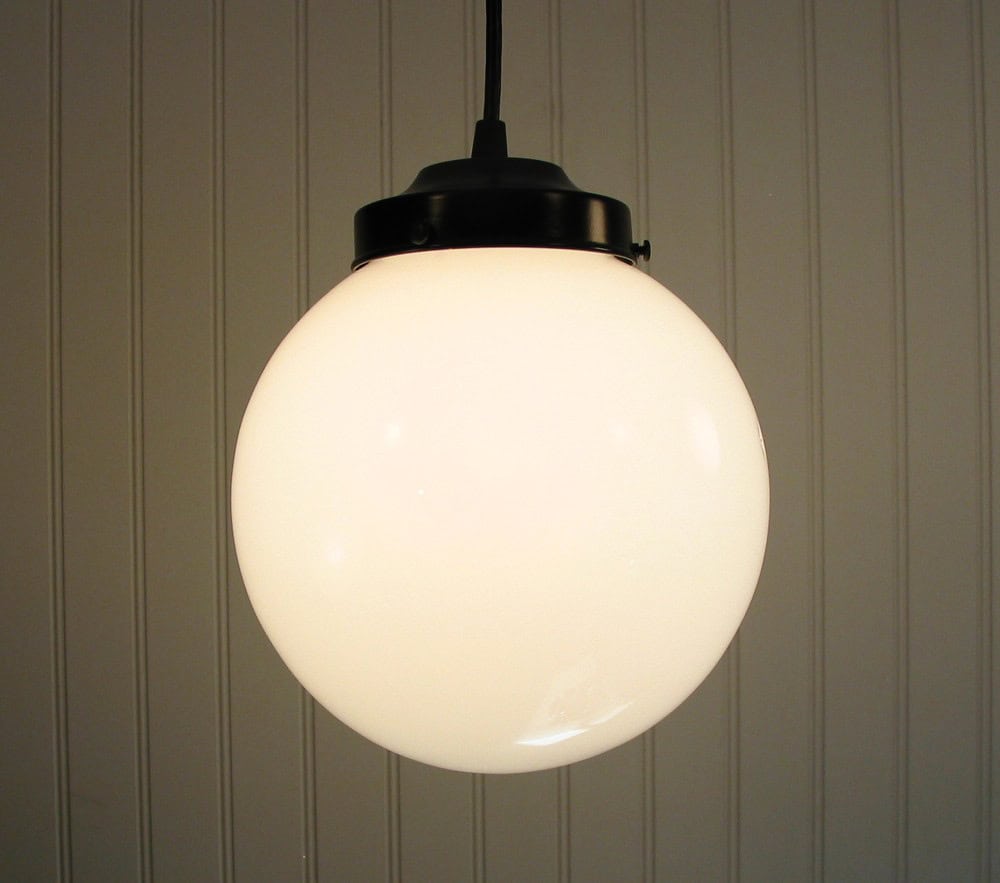 LARGE Milkglass Globe PENDANT Light 20 Creative and Unique Lighting Designs (2)