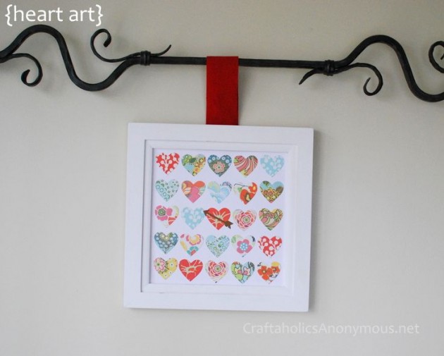 30 Loving DIY Valentine’s Day Wall Art Ideas
