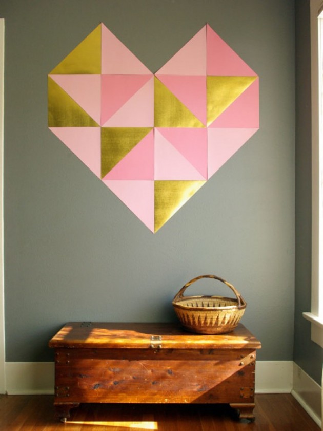 30 Loving DIY Valentine’s Day Wall Art Ideas