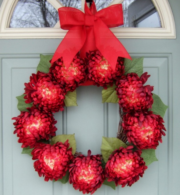 28 Lovely Handmade Valentine's Wreath Designs (5)