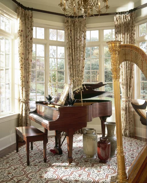 19 Creative Ways How To Decorate Living Room with Piano