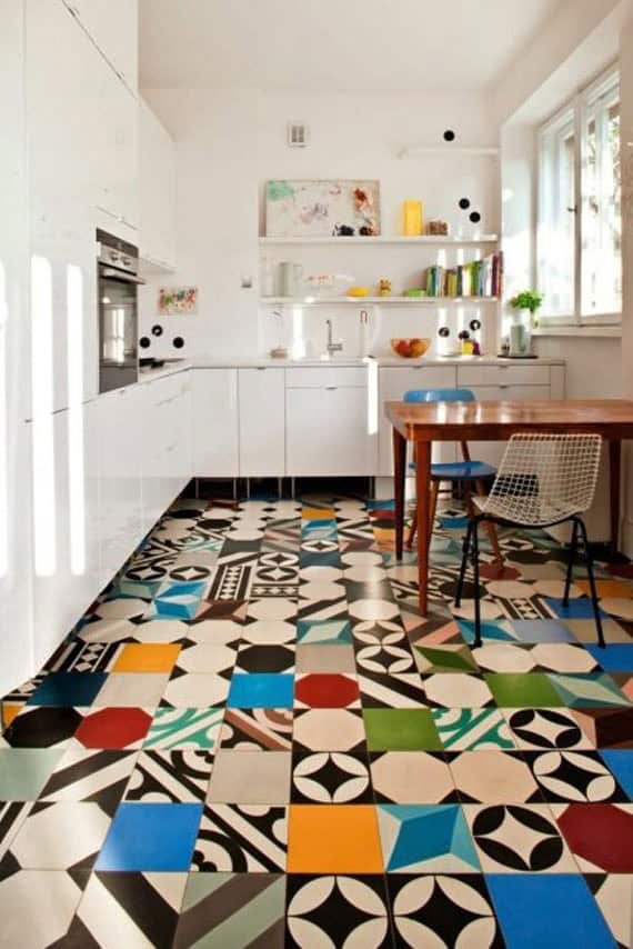 20 Colorful Floor Designs