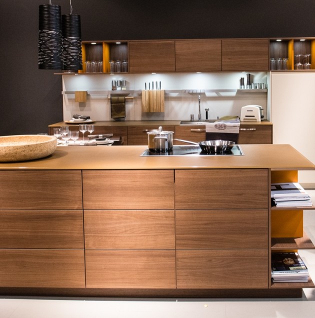 22 Minimalistic Wooden Kitchen Designs