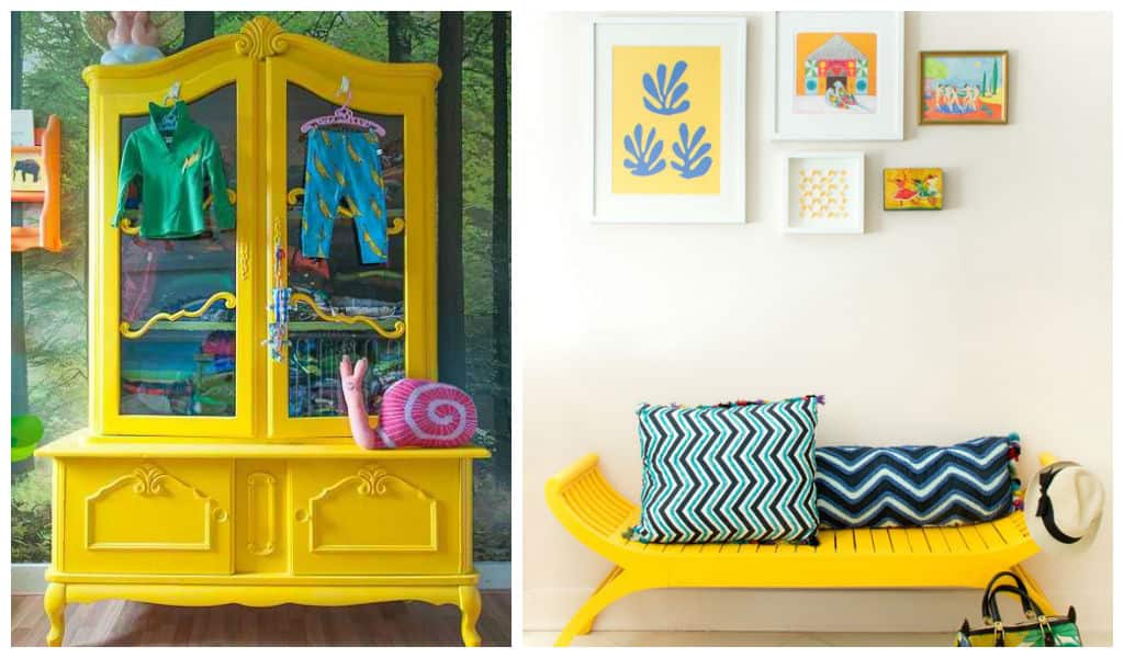 23 Expressive Yellow Painted Furniture Ideas