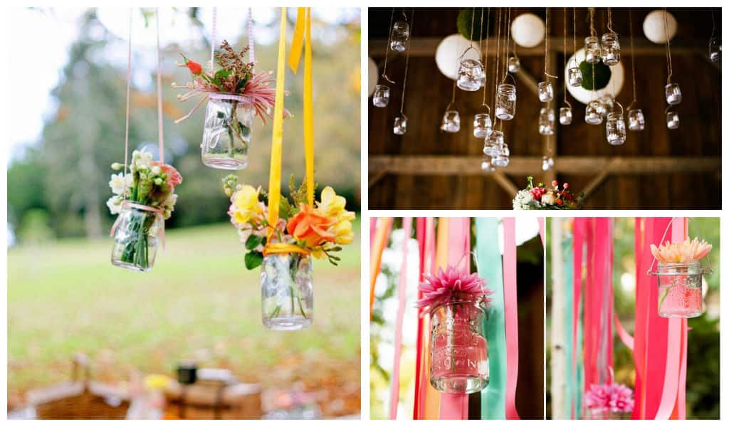 25 Adorable DIY Hanging Mason Jars