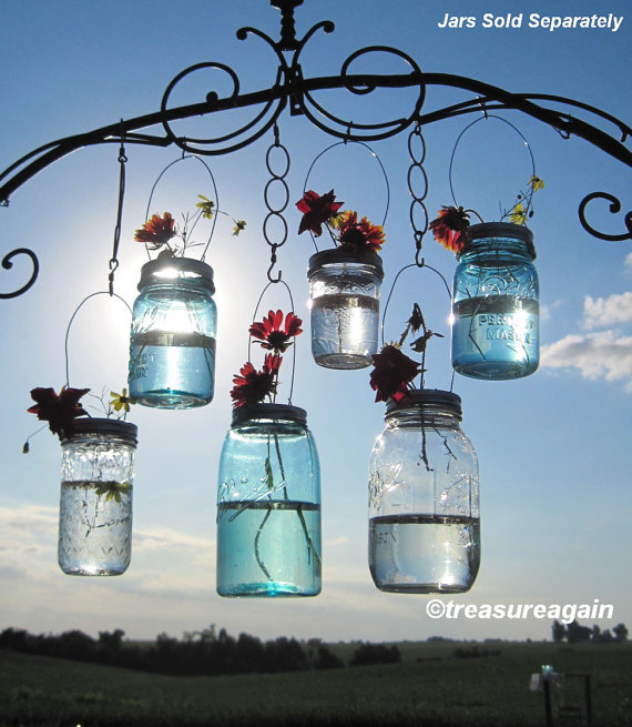 25 Adorable DIY Hanging Mason Jars