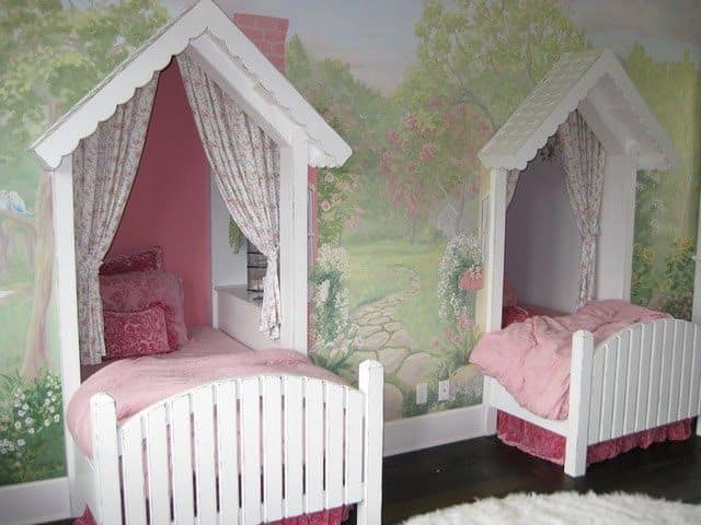 22 Adorable Girls Shared Bedroom Designs 10
