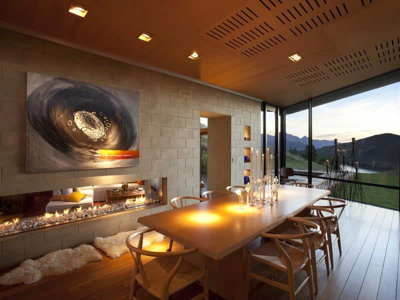 21 Attractive Dining Room FIreplace Ideas for Pleasant Ambience 1