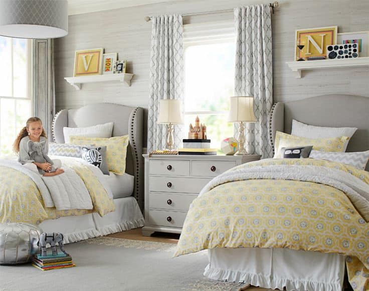 22 Adorable Girls Shared Bedroom Designs 1