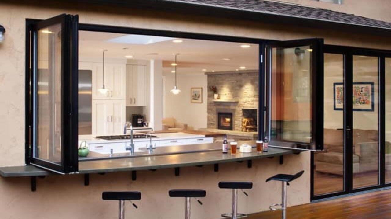 bifold kitchen window bar