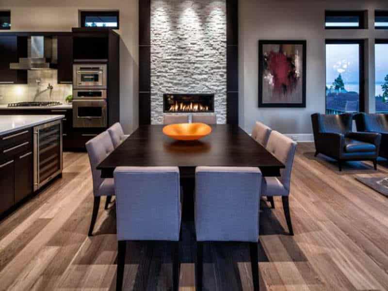 21 Attractive Dining Room FIreplace Ideas for Pleasant Ambience 13