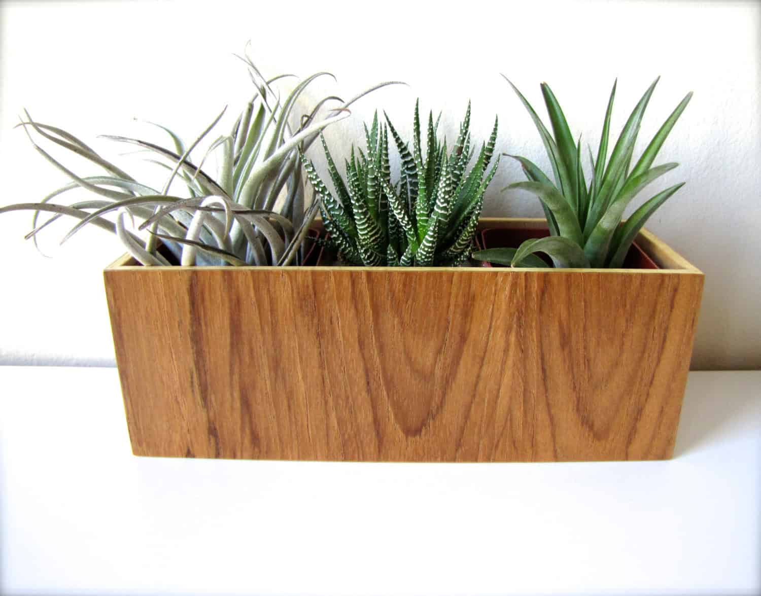 Succulent Plant Holder 16 Minimalistic Handmade Wooden Planter Designs (8)