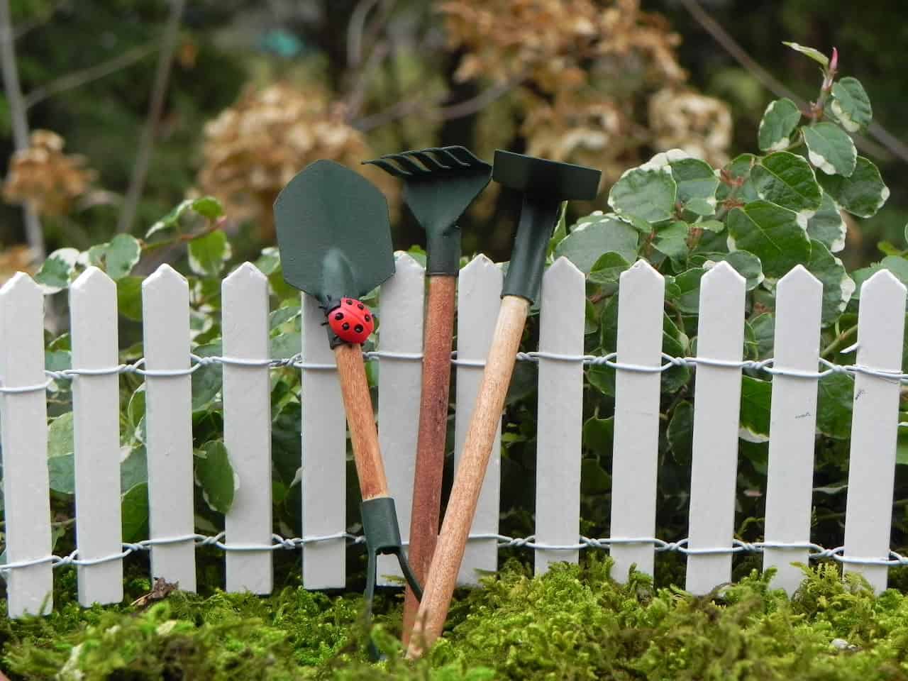 Miniature Garden Tools for fairy garden with lady bug Buy it here: www.etsy.com