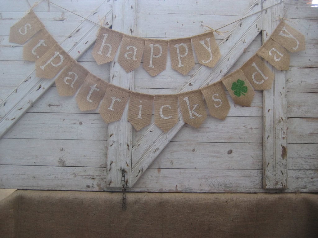 Happy St Patrick’s Day Banner Buy it here: www.etsy.com