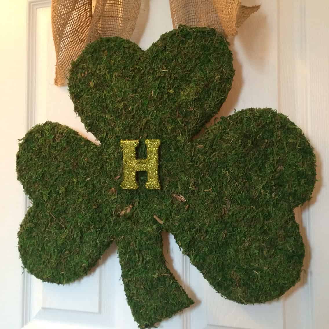 St Patrick’s Day Moss Shamrock Wreath Buy it here: www.etsy.com