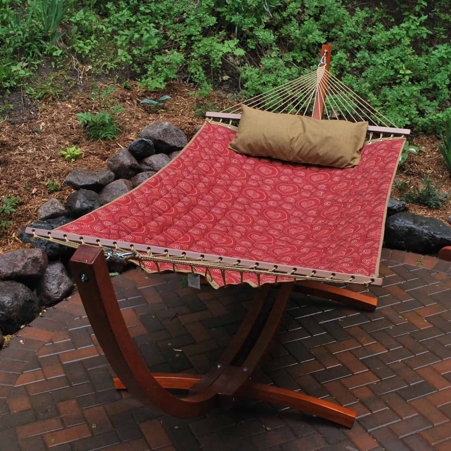 Arc Stand and Fabric Hammock with Pillow Buy it here: www.wayfair.com