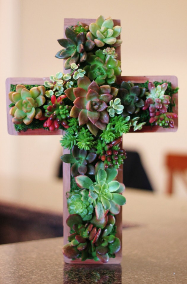 18 Lively Handmade Succulent Spring Decorations (8)