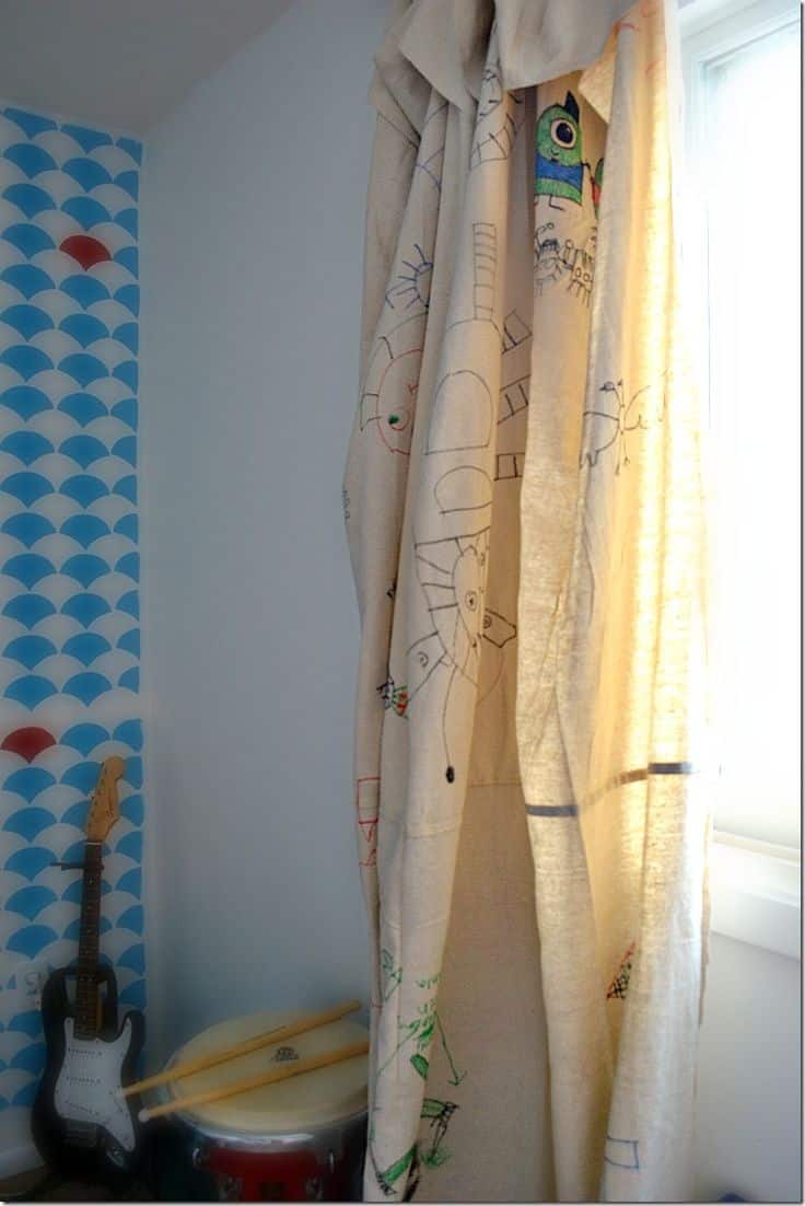 25 Adorable DIY Kids Curtains 21