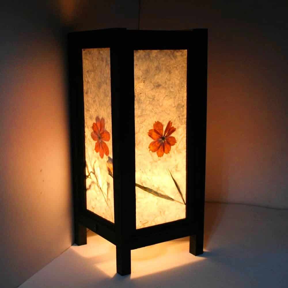 Orange Cosmos Pressed Flower 22 Handmade Lanterns for a Romantic Valentine's Ambient (18)