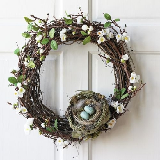 25 Lovely DIY Spring-Easter Wreaths