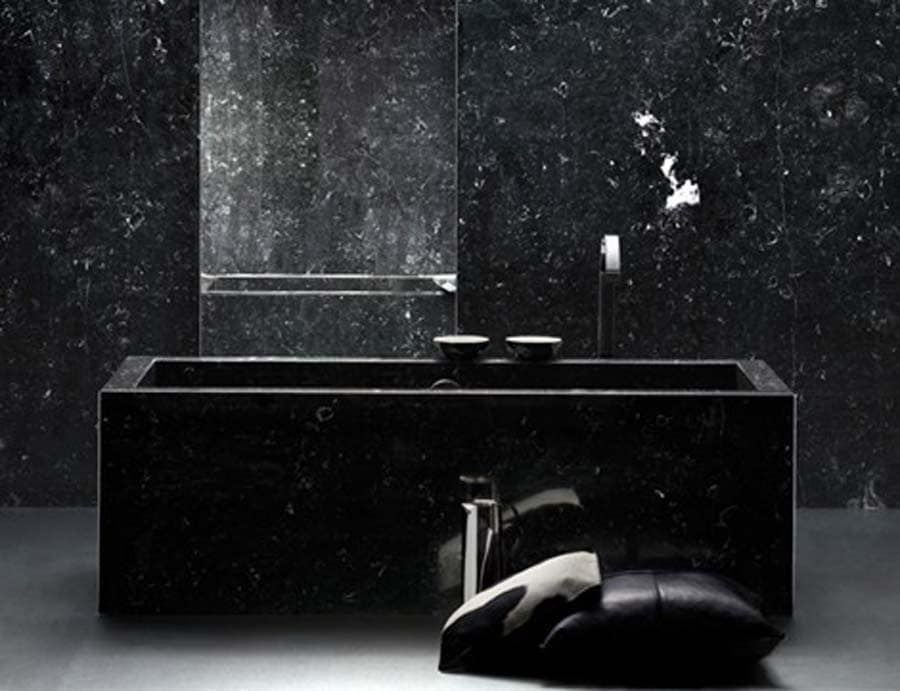30 Astonishing Black Bathroom Designs 30