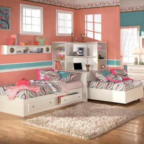 22 Adorable Girls Shared Bedroom Designs