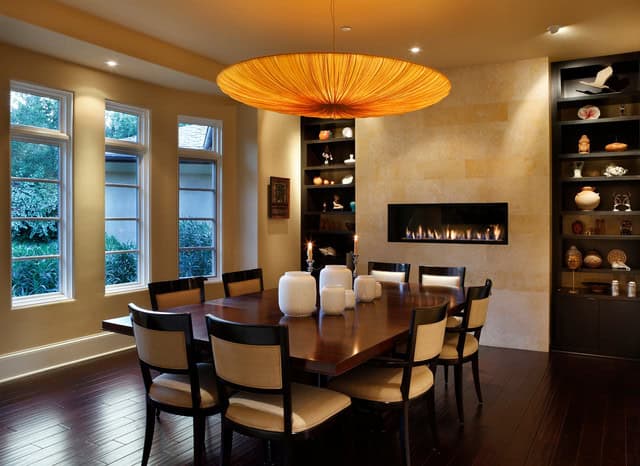 21 Attractive Dining Room FIreplace Ideas for Pleasant Ambience 7