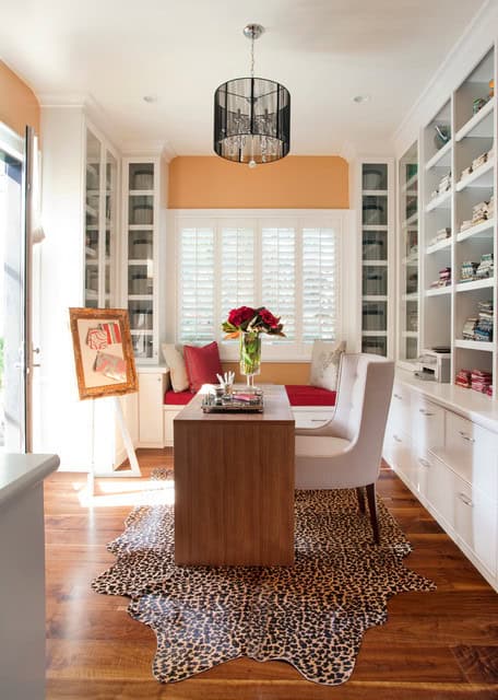 24 Fancy & Fabulous Feminine Office Design Ideas