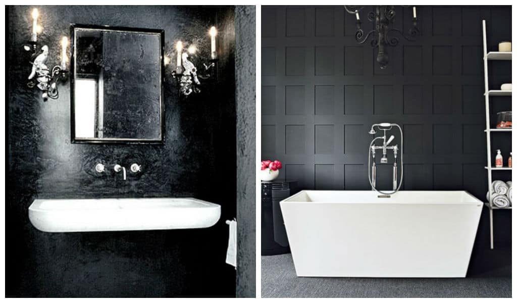 30 Astonishing Black Bathroom Designs