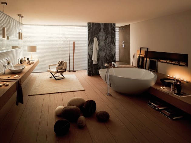 18 Exquisite Contemporary Wooden Bathroom Design Ideas