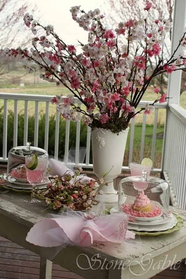 19 Awesome Ideas How to Enter Freshness in Your Home with Cherry Blossom Table Centerpiece 11
