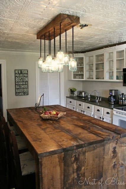 30 Rustic Diy Kitchen Island Ideas