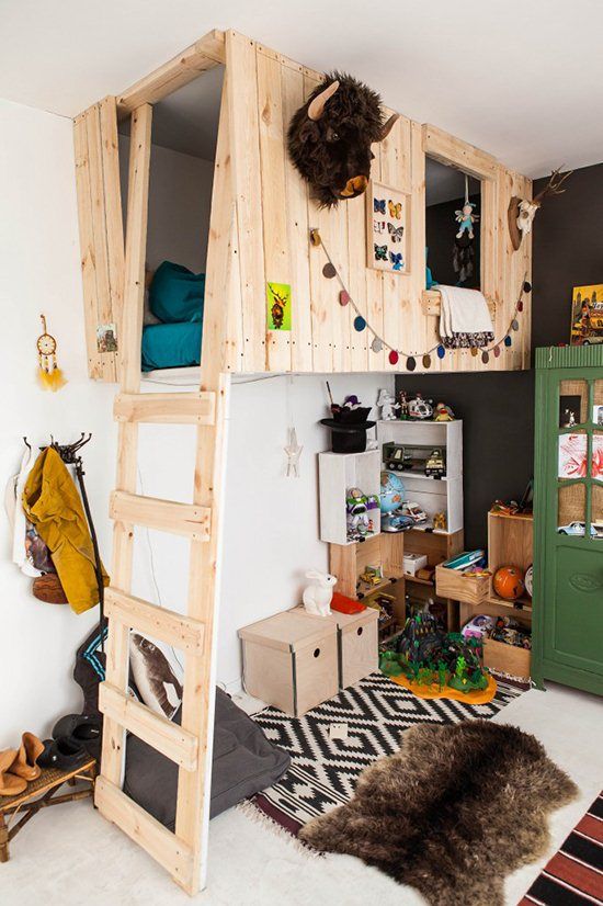 25 Cool And Fun Loft Beds For Kids, Cool Under Loft Bed Ideas