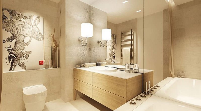 18 Exquisite Contemporary Wooden Bathroom Design Ideas 14