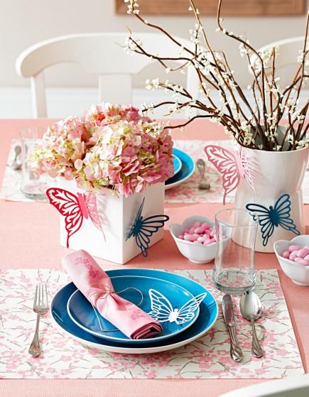 30 Vivid DIY Easter-Spring Table Centerpieces