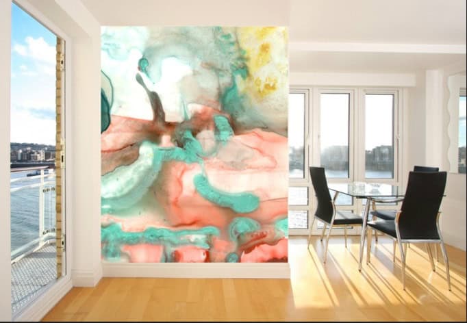 The Coolest 25 Watercolor Wall Designs 14