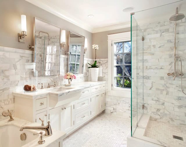 27 Exquisite Marble Bathroom Design Ideas 15